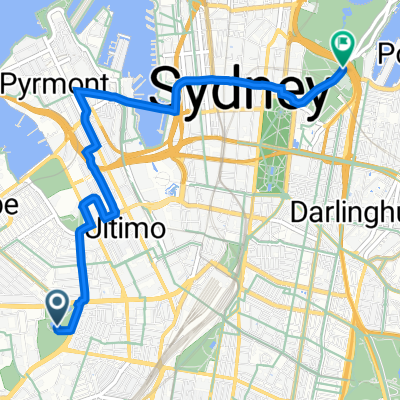 1001 City Rd, Camperdown to 1 Art Gallery Rd, Sydney