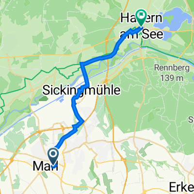 Wiener Straße 17, Marl nach Merschstraße 1, Haltern am See