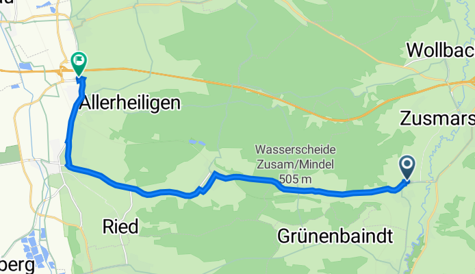 An der Breiten 6, Zusmarshausen nach Hauptstraße 238, Jettingen-Scheppach