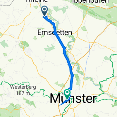 Marderstraße 14, Rheine nach Universitätsklinikum, Münster