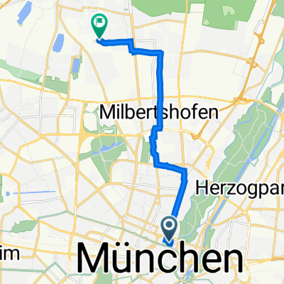 Altstadt-Lehel, München nach Gundermannstraße 80, München