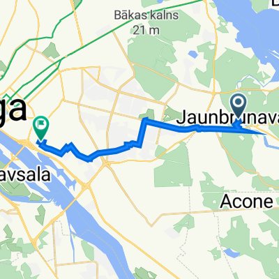 От Irbenāju iela 3, Dreiliņi до Grebenščikova iela 1, Rīga