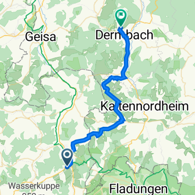 Batten Findlos Abzweig, Hilders nach Lindigstraße 66, Dermbach