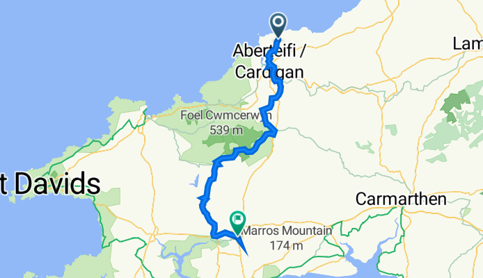 Mwnt Camping to Narberth
