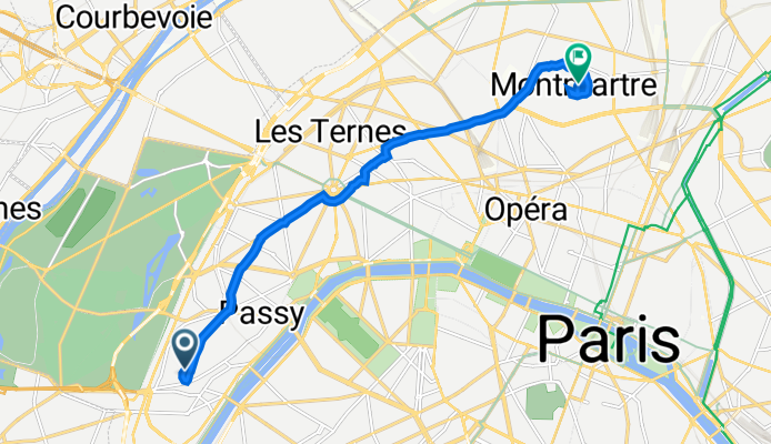 2 Rue Raffet, Paris à 34–40 Rue du Chevalier de la Barre, Paris