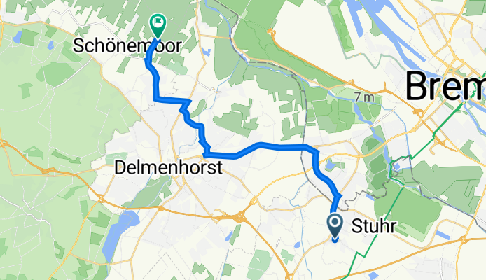 Zum Braklandsweg 3–5, Stuhr nach Ochsenweide 6, Ganderkesee