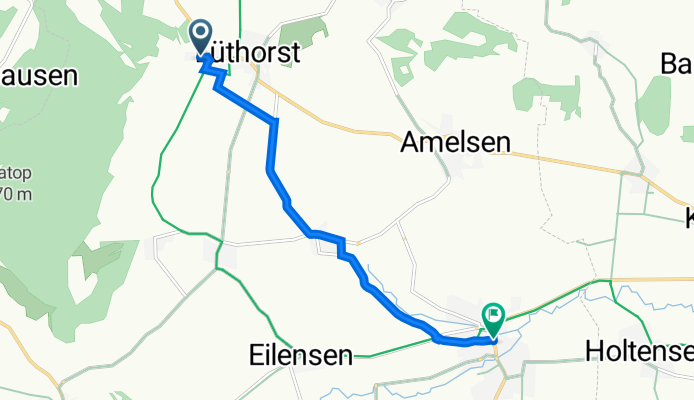 От Hühnerberg 8, Dassel до L580 19, Dassel