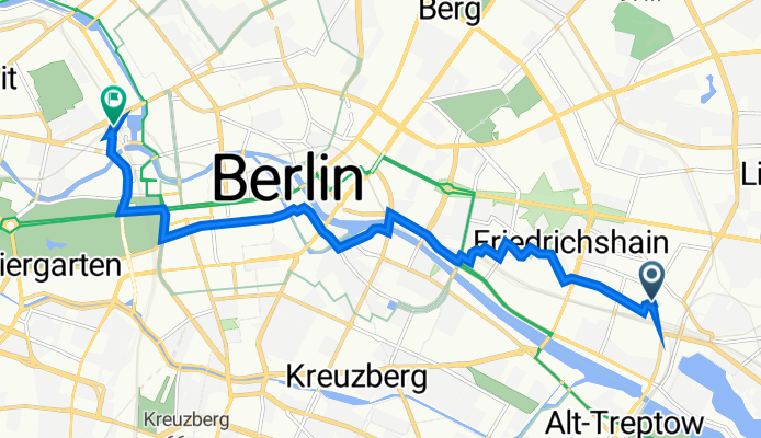 Route nach Europaplatz 1, Berlin