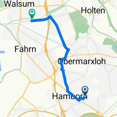 Am Gottesacker 24, Duisburg nach Kurfürstenstraße 71, Duisburg