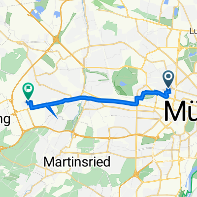 Gudrunstraße 10, München nach Golo-Mann-Weg 41, München