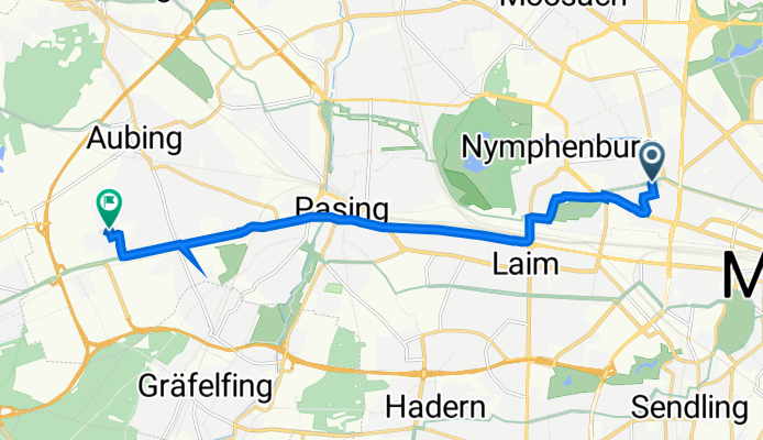 Gudrunstraße 10, München nach Golo-Mann-Weg 41, München