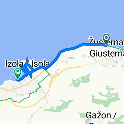 Strada dell'Istria 97 nach Dantejeva ulica 22