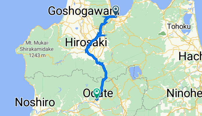 Aomori to Odate (via Hirosaki Castle)