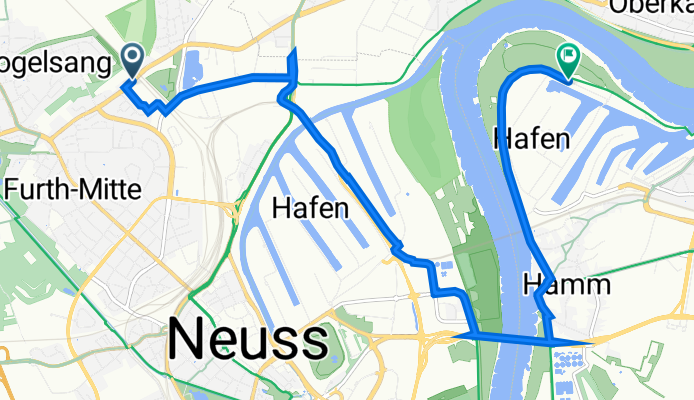 L390 230, Neuss nach Auf der Lausward 43, Düsseldorf