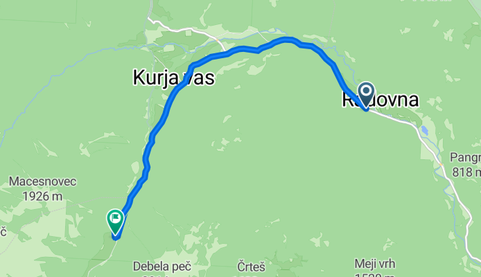Regionalna Cesta 907, Zgornje Gorje nach Radovna 19, Zgornje Gorje