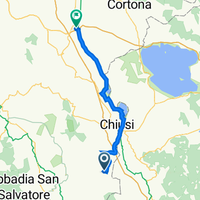 Cetona nach Foiano della Chiana