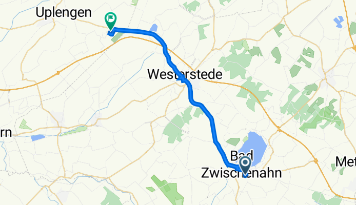 Junkerbült 8, Bad Zwischenahn nach Voßbargweg 22, Uplengen