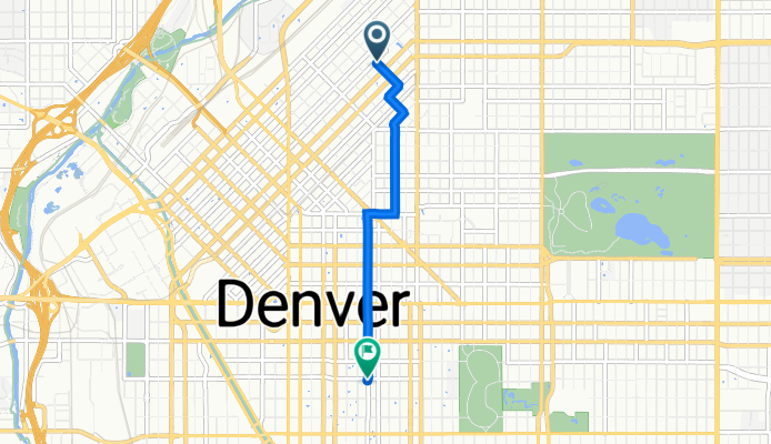 952–998 30th St, Denver to 1075 N Washington St, Denver