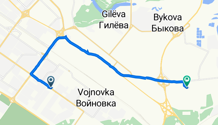 От Поликлиника, Тюмень до Тюмень