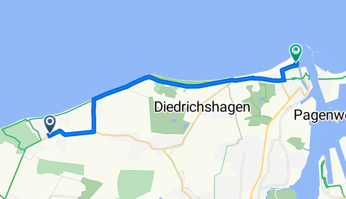 Kliffstraße 1, Nienhagen nach E9, Rostock