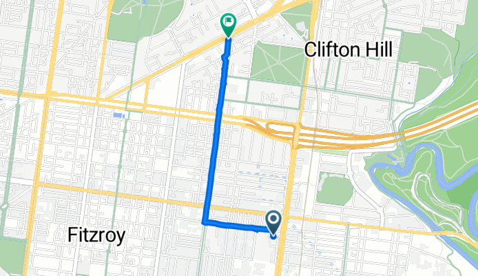 253 Hoddle St, Collingwood to 83-87 Queens Pde, Clifton Hill