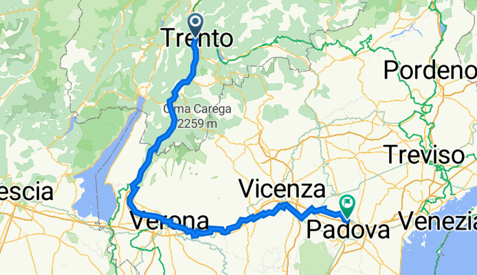 Trento Verona Padova