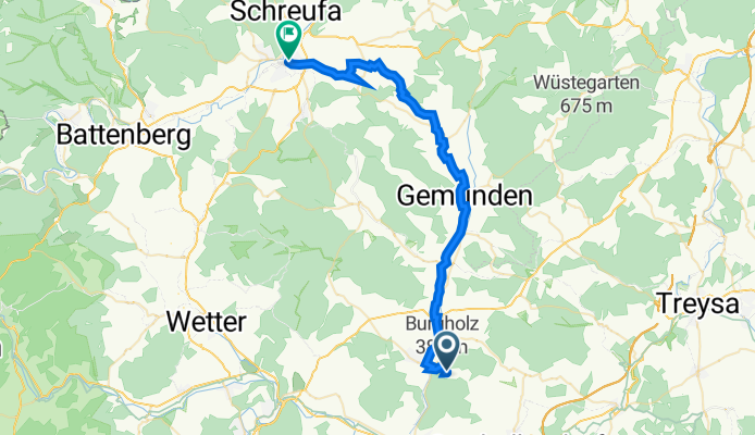 Emsdorfer Straße 4, Kirchhain nach Obermarkt 10, Frankenberg (Eder)