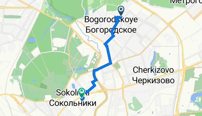 на работу в Сокольники