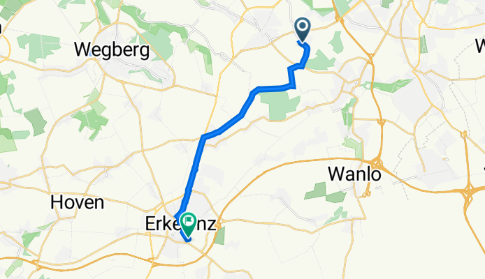 Voosener Straße 34, Mönchengladbach nach Kölner Straße 65, Erkelenz