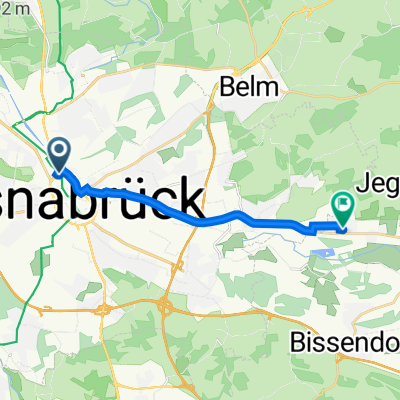 Gerberhof 10, Osnabrück nach Auguststraße 6, Bissendorf