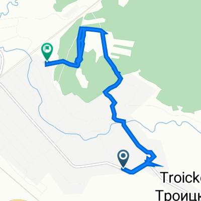 От улица Энгельса 2, Инза до Санаторная улица 87, Инза