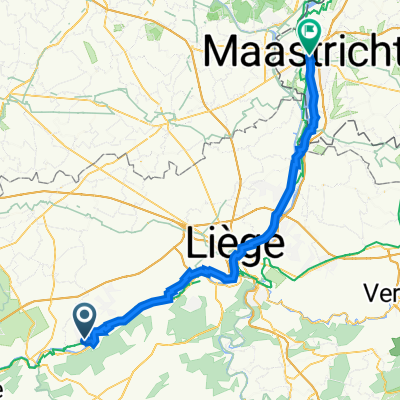 Rue de l'Industrie 32A, Amay to Sint Maartenslaan, Maastricht