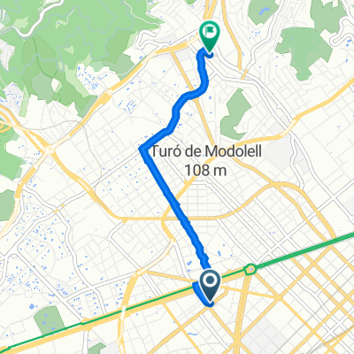 Les Corts, Barcelona to Carrer de Gomis, 67, Barcelona