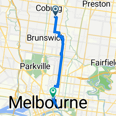 2A Coburg St, Coburg to 118-122 Lonsdale St, Melbourne