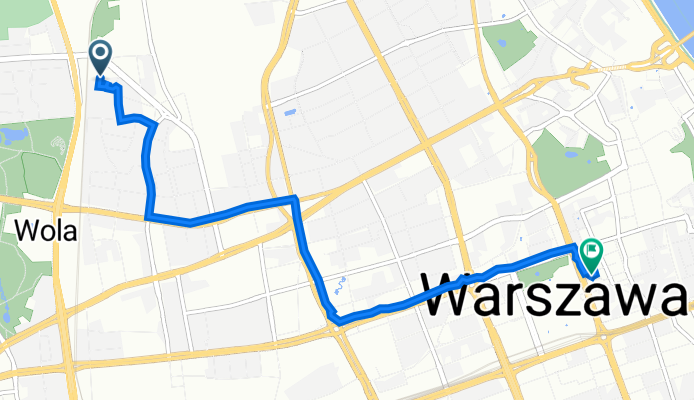 Obozowa 43, Warszawa do Zgoda 13, Warszawa
