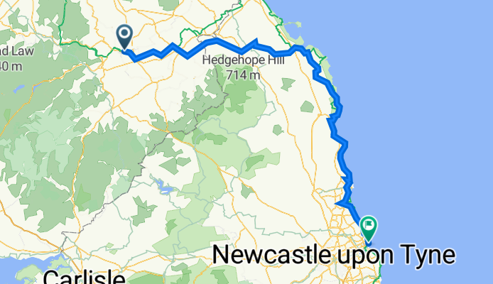 Sunday - Melrose to Tynemouth