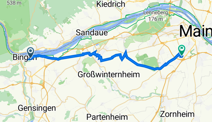 Dr-Gebauer-Straße 12, Bingen am Rhein nach Drechslerweg 13, Mainz