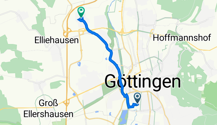 Windausweg 16, Göttingen nach Im Alten Dorfe 11, Göttingen