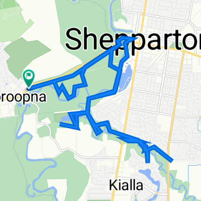 Elizabeth St/McLennan St, Mooroopna to Elizabeth St/McLennan St, Mooroopna