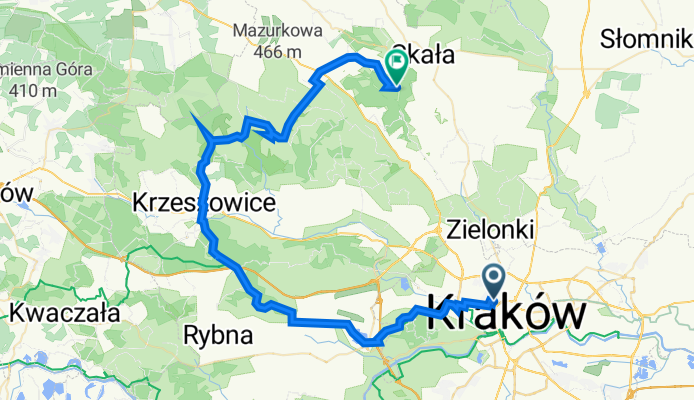 Edmunda Biernackiego 8, Kraków do Ojców 7, Skała