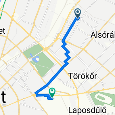 Kassai utca 172., Budapest to Kerepesi út 11., Budapest