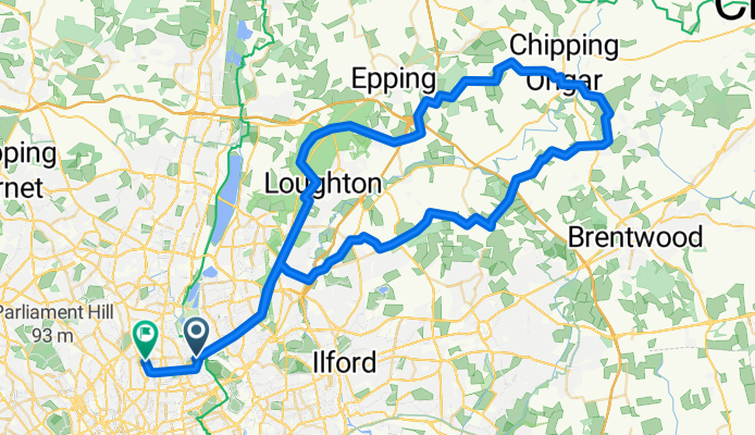 Road-North East London-75km