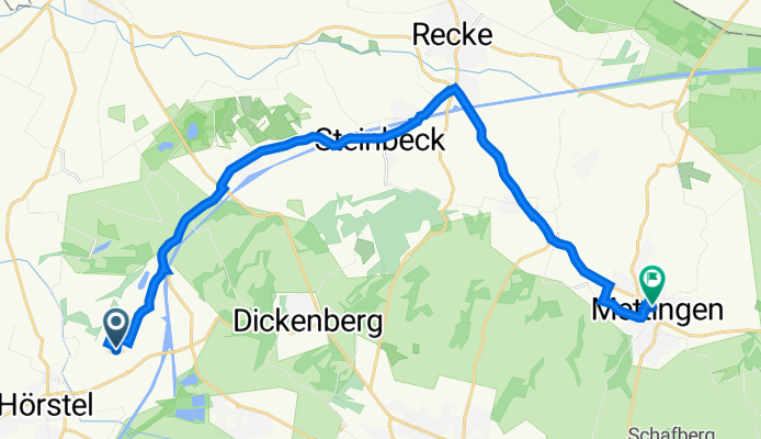 Veerbiäkenweg 48, Hörstel nach Fangkampstraße 12, Mettingen