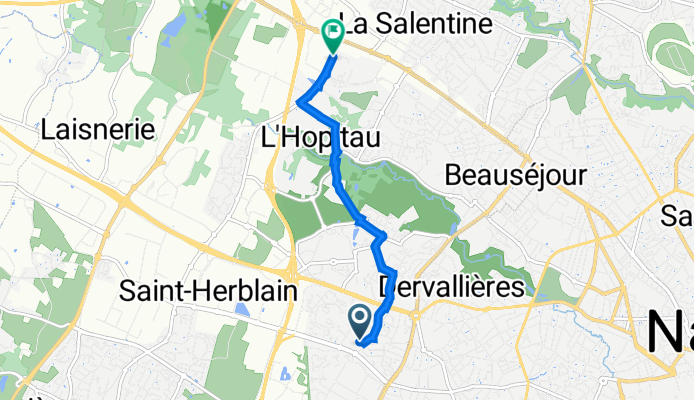 4 Rue de la Garde, Saint-Herblain à 27–33 Boulevard Marcél Paul, Saint-Herblain