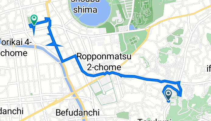 南公園からの帰宅路