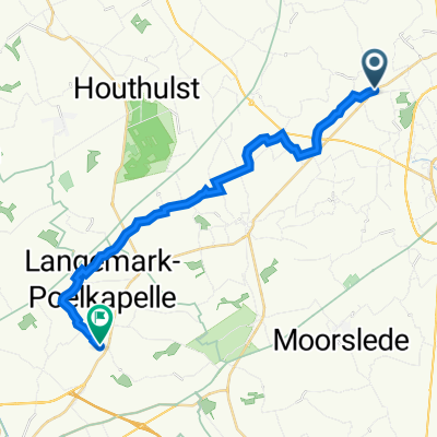 Warden Oomstraat 2, Hooglede naar Peperstraat 16, Langemark-Poelkapelle