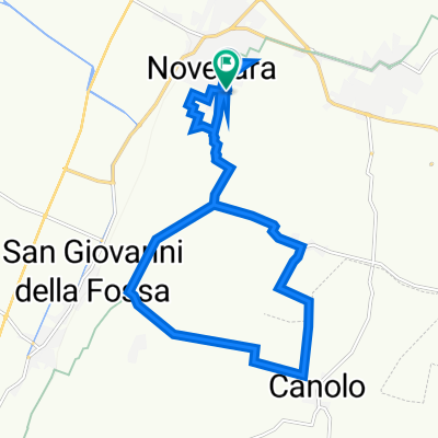 Da Via Enrico de Nicola 8, Novellara a Via Don Giovanni Minzoni 2, Novellara