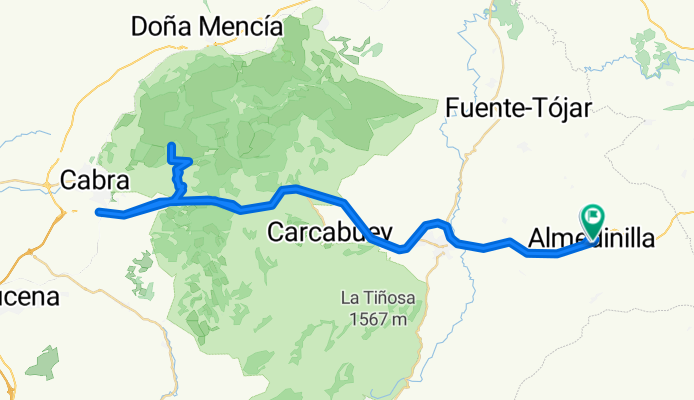 Almedinilla - Ermita virgen sierra - Cabra - Almedinilla