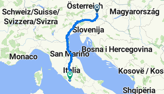 Pfanghofweg 63, Graz nach Via Celio Vibenna, Rom