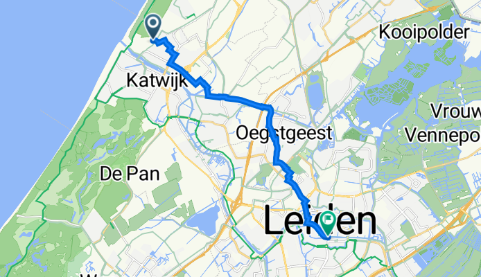 Titan 39, Katwijk aan Zee to Hogewoerd 37, Leiden